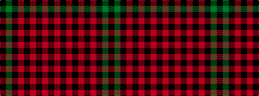 idealised woven sample of pattern KGKRKRKRKR