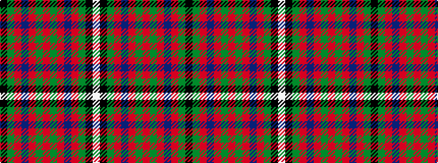 idealised woven sample of pattern KGRBRGRGRBRGKW