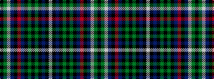 idealised woven sample of pattern KGWBKRBKGKGKBKW