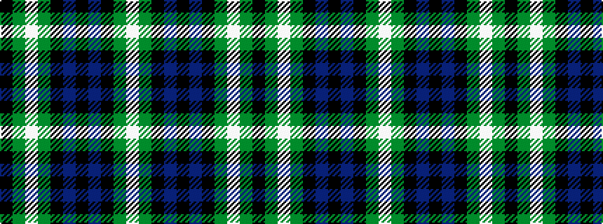 idealised woven sample of pattern KGWGKBKBKGW