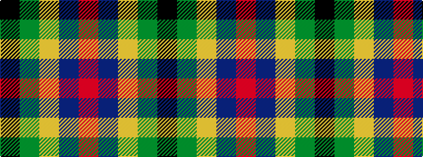 idealised woven sample of pattern KGYBR