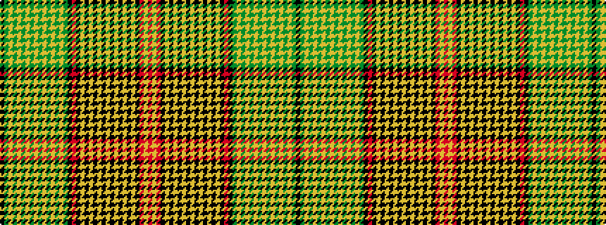 idealised woven sample of pattern KGYGYGYGYGYGYGYGKRKYKYKYKYKYKYKYKRYR