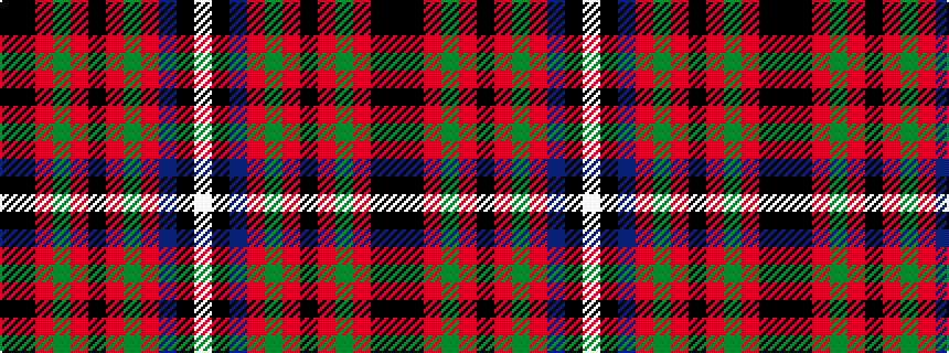 idealised woven sample of pattern KKRGRKRGRBKW