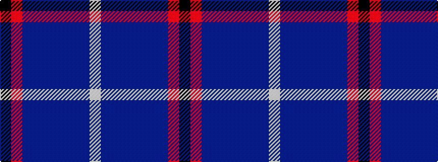 idealised woven sample of pattern KRBBBBBBW