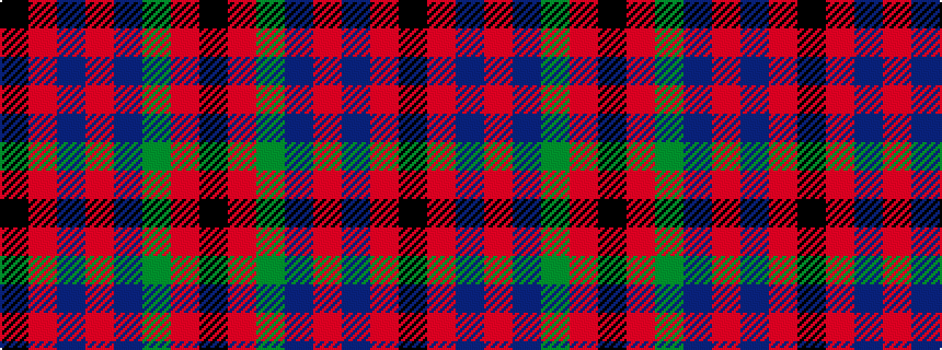 idealised woven sample of pattern KRBRBGRK