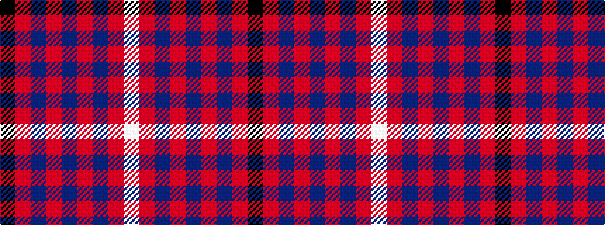 idealised woven sample of pattern KRBRBRBRW