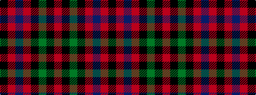 idealised woven sample of pattern KRBRKGKR