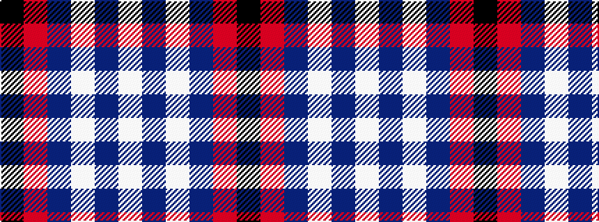 idealised woven sample of pattern KRBWBW