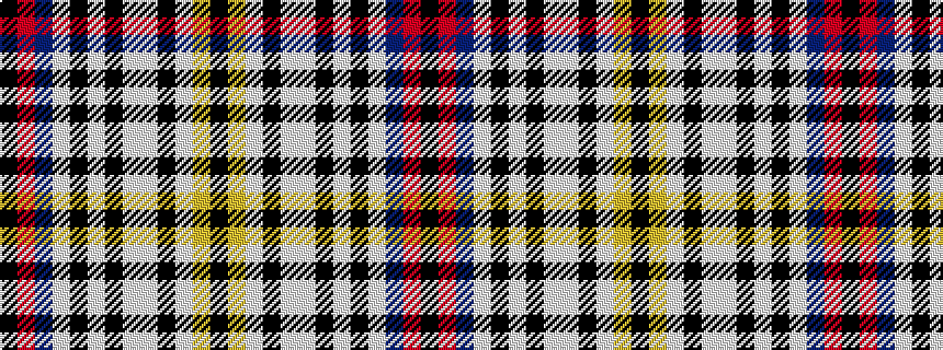 idealised woven sample of pattern KRBWKWKWWKWYK