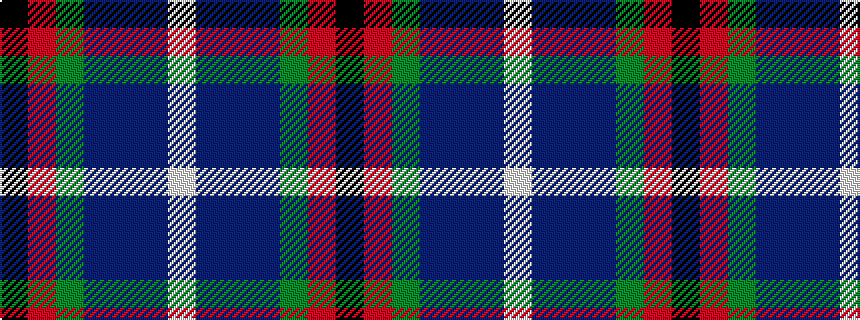 idealised woven sample of pattern KRGBBBW