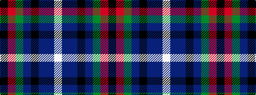 idealised woven sample of pattern KRGBKBBW