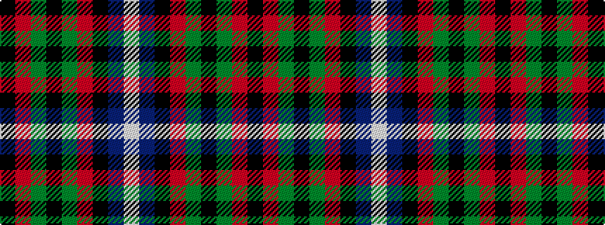 idealised woven sample of pattern KRGKGRKBW