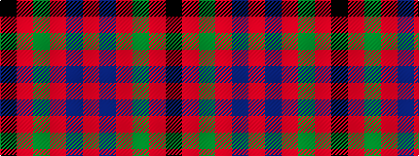 idealised woven sample of pattern KRGRBR
