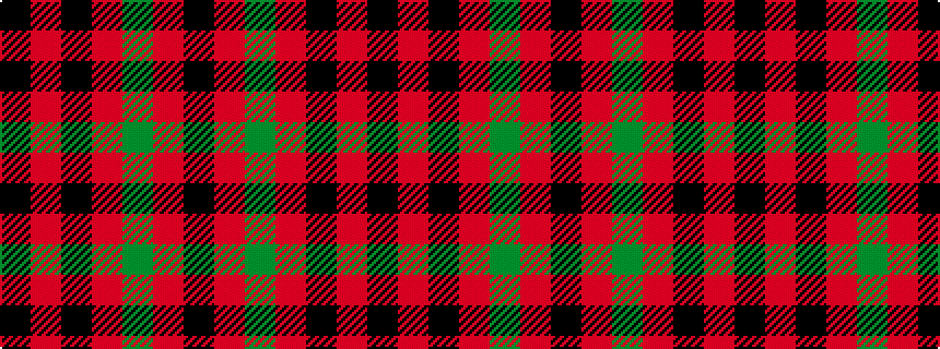 idealised woven sample of pattern KRGRKRK