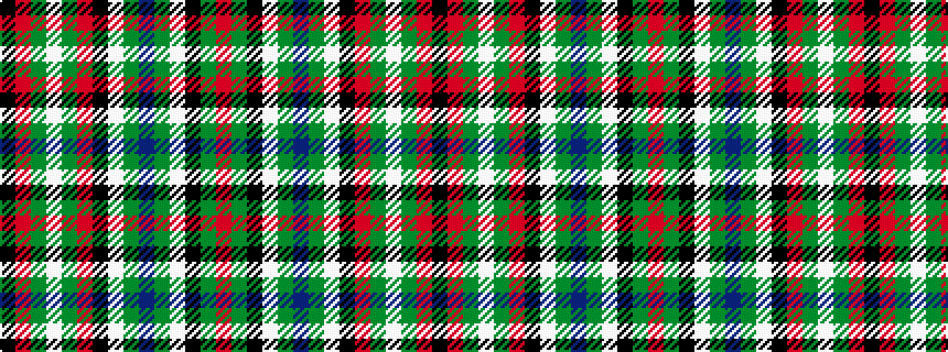 idealised woven sample of pattern KRGWGRKWGBGWKGR