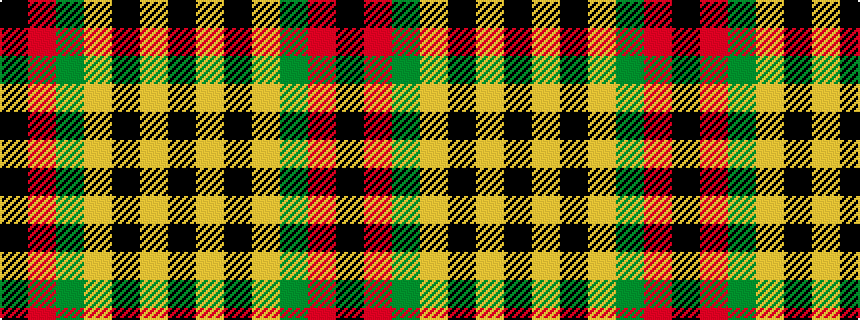 idealised woven sample of pattern KRGYKYK