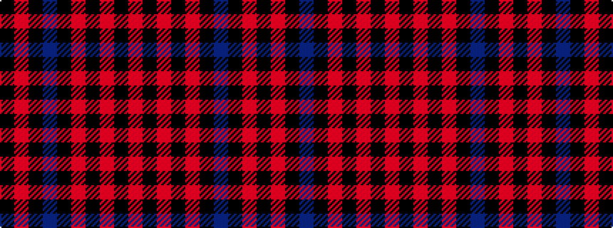idealised woven sample of pattern KRKBKRKRKR