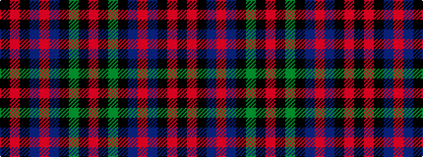 idealised woven sample of pattern KRKBRBKGKR