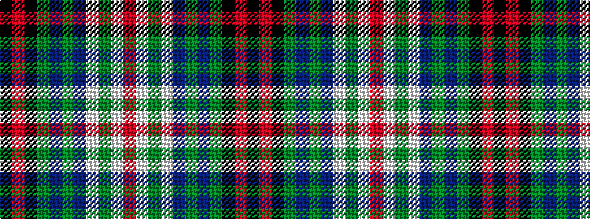 idealised woven sample of pattern KRKGBGBWGWR