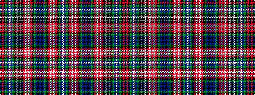 idealised woven sample of pattern KRKGBWBGKWKWKRWRWRKGBKBKBGKRWRWRKGBW