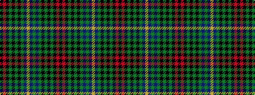 idealised woven sample of pattern KRKGKGKGBGBYBGKGKGKRK