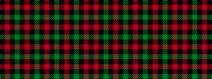 idealised woven sample of pattern KRKGKRKGKR
