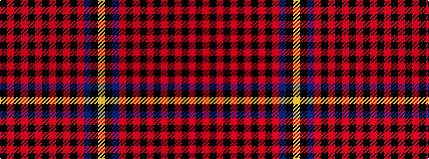 idealised woven sample of pattern KRKRKRKRKRKRBKY