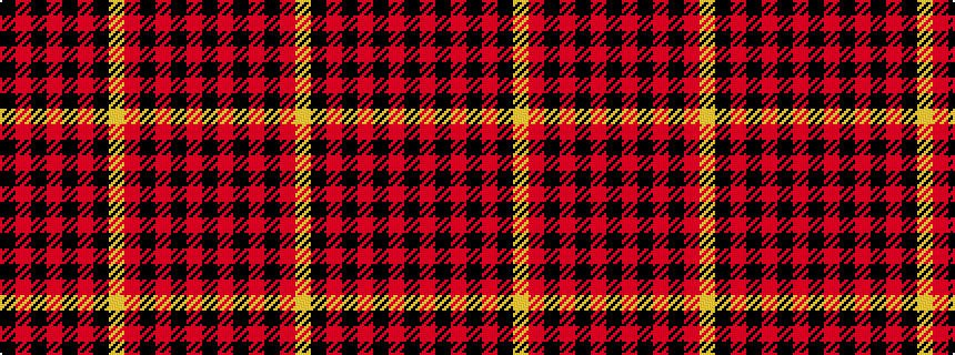 idealised woven sample of pattern KRKRKRKYRKRKRK