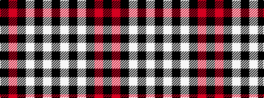 idealised woven sample of pattern KRKWKWK