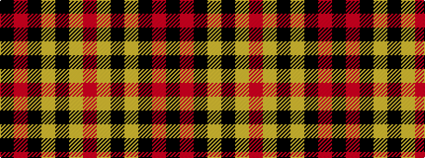 idealised woven sample of pattern KRKYKYR