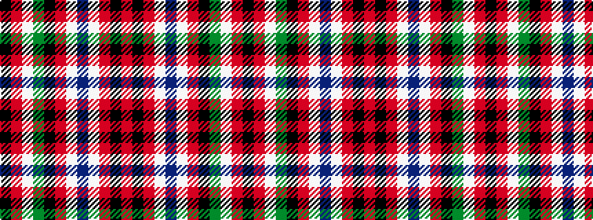 idealised woven sample of pattern KRWGKRWBWRKR