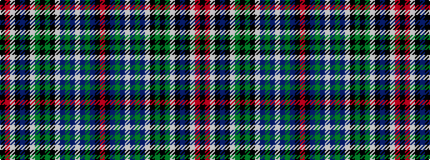 idealised woven sample of pattern KRWKBKWGKGKWBGBWBGBKR