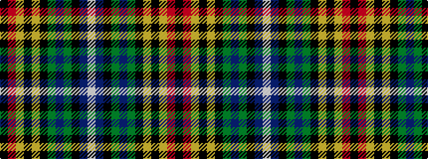 idealised woven sample of pattern KRYKYKGBGKBW