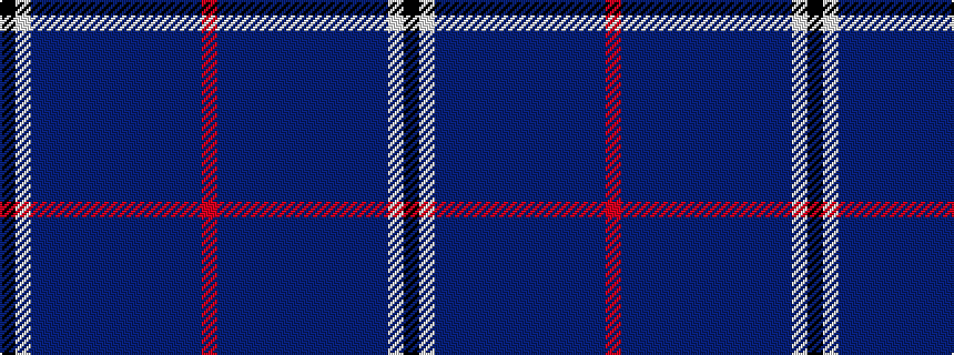 idealised woven sample of pattern KWBBBBBBBBBBBR
