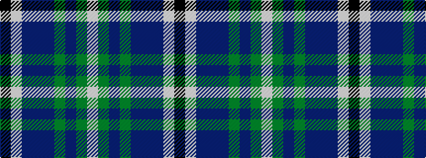 idealised woven sample of pattern KWBBBGBGW