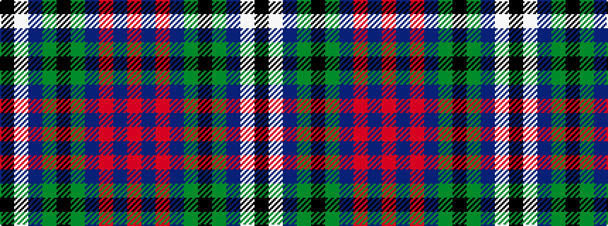 idealised woven sample of pattern KWBGKGBRBR