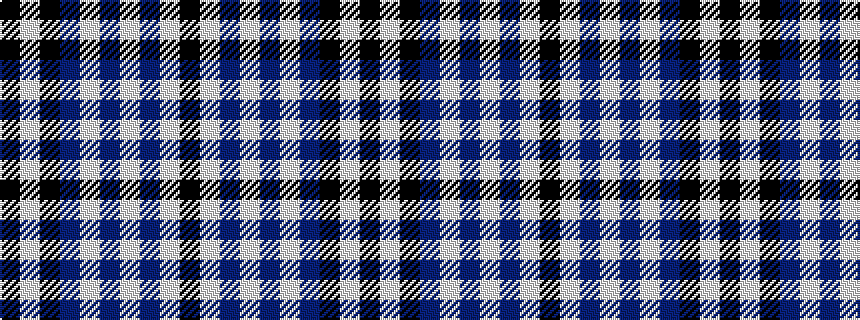 idealised woven sample of pattern KWBWBWBKWK