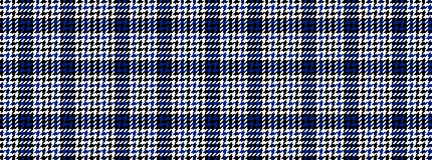 idealised woven sample of pattern KWBWKWKBKBKWBWKWKWBWKBKBKWKWBWKW