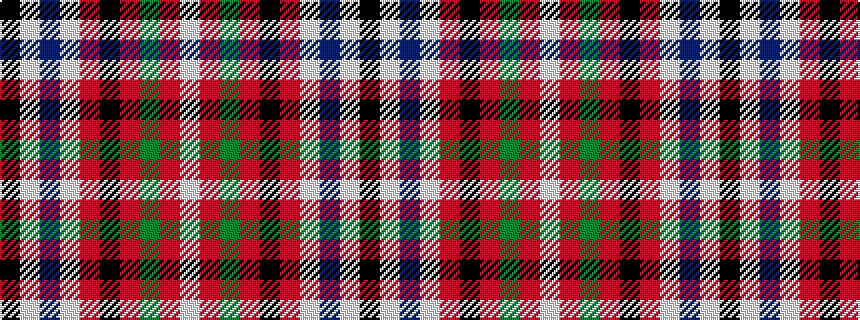 idealised woven sample of pattern KWBWRKRGRW
