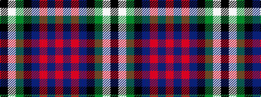 idealised woven sample of pattern KWGKBRBR