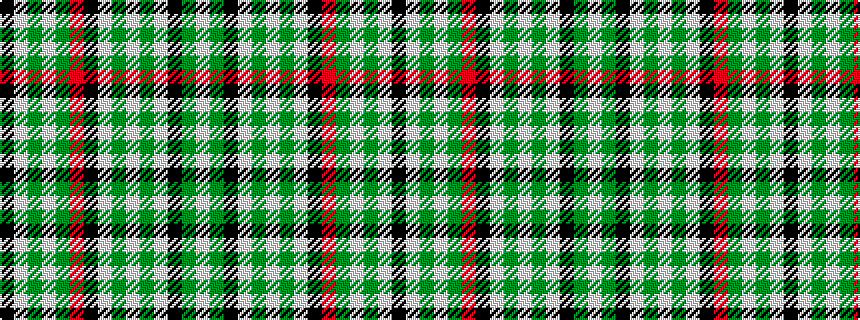 idealised woven sample of pattern KWGWGRKWGWGWKGW