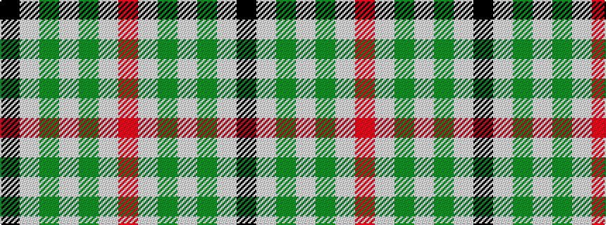idealised woven sample of pattern KWGWGWR