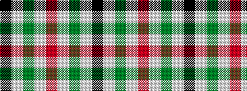 idealised woven sample of pattern KWGWR