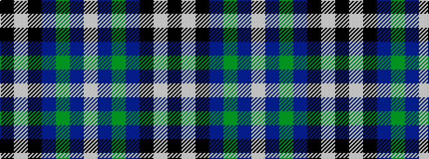 idealised woven sample of pattern KWKBGBW