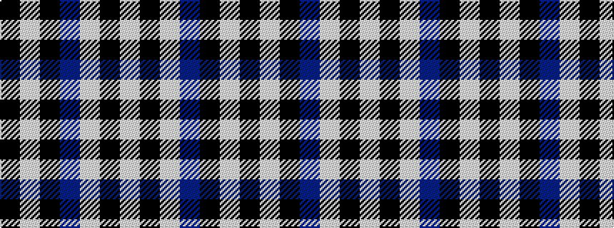 idealised woven sample of pattern KWKBWKW