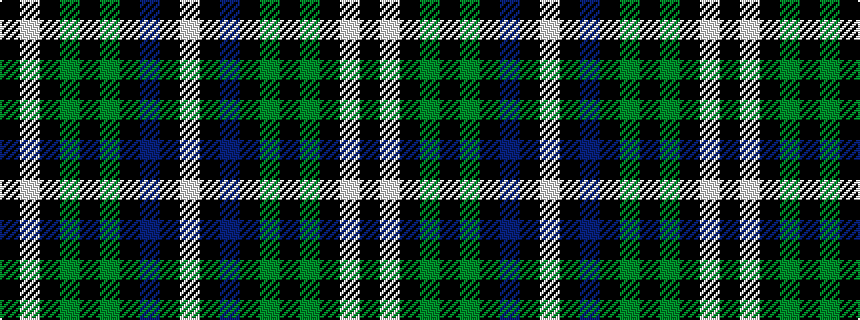 idealised woven sample of pattern KWKGKGKBKW