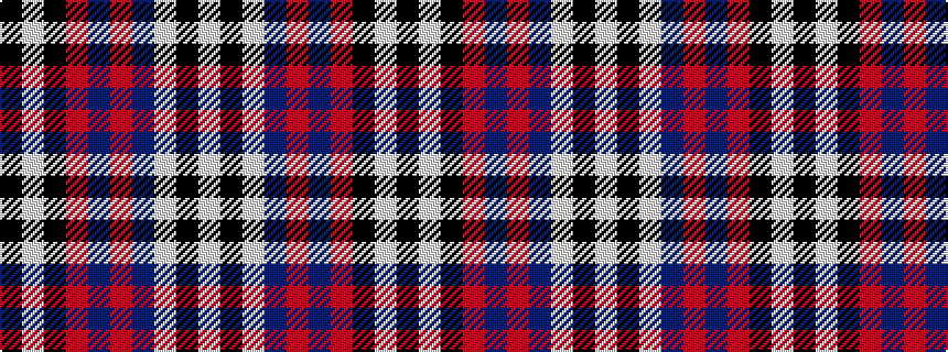 idealised woven sample of pattern KWKRBRBWKW