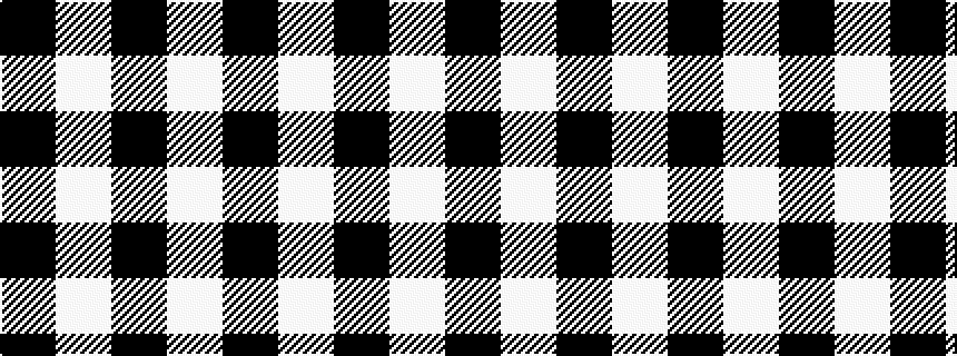 idealised woven sample of pattern KWKW