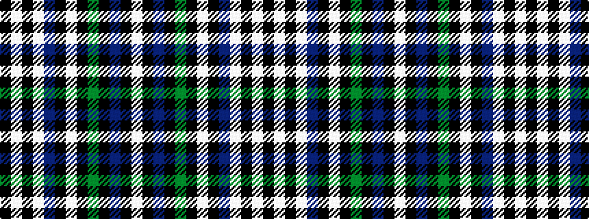 idealised woven sample of pattern KWKWBKWKGKBKW