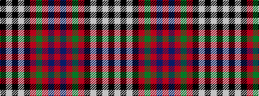 idealised woven sample of pattern KWKWKRGRBR